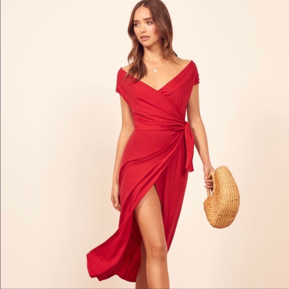 Reformation sage dress size xs